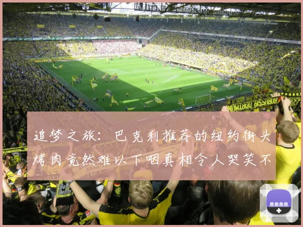 追梦之旅：巴克利推荐的纽约街头烤肉竟然难以下咽真相令人哭笑不得